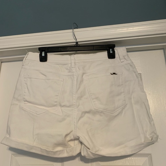 White Jean Shorts, Size 8 - Lauren Jeans Company Ralph Lauren - Picture 2 of 3